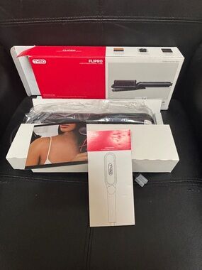 Tymo FlipPro Hair Straightening Comb - Black/Red - New in Box